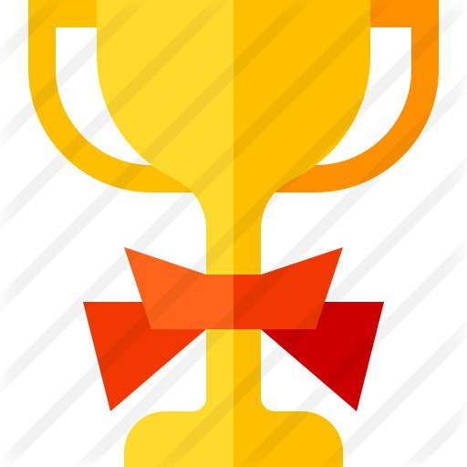 See more icon inspiration related to sports and competition, champion, winner, award, trophy, ribbon and cup on Flaticon.