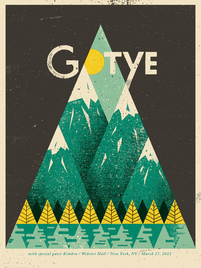 Eric Nyffeler / Gotye Concert Poster #poster #type #gotye #illustration