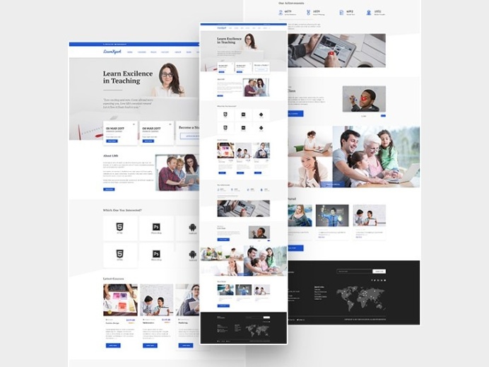 LearnXpert : Free Education PSD template