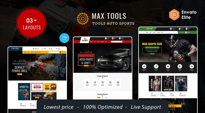 #Max #Tools - #Auto #Parts #Sports - #Opencart #Multipurpose #Responsive #Theme | #TemplateTrip #eCommerce #Website #Design #Template