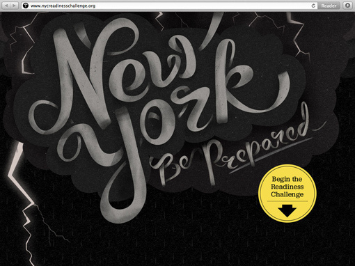 I Shot Him: NYC Readiness Challenge Website #typography