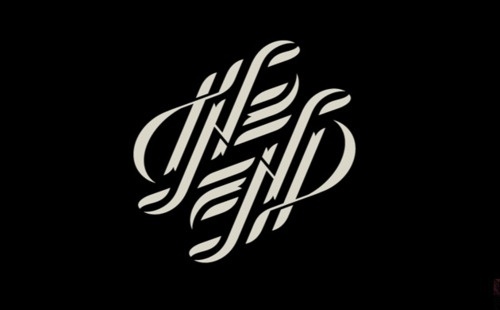 albertype #calligraphy #white #black #the #end #and #type #typography