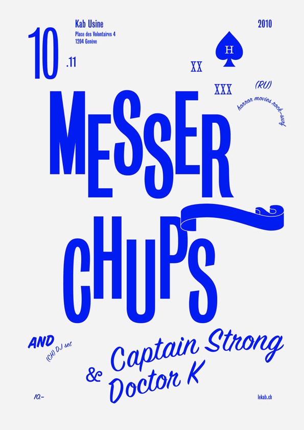 David Mamie and Nicola Todeschini (via It #poster #typography