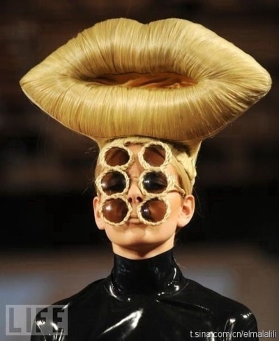 fashionGRAPHIC #shade #avant #sunglasses #hair #fashion #garde #mouth