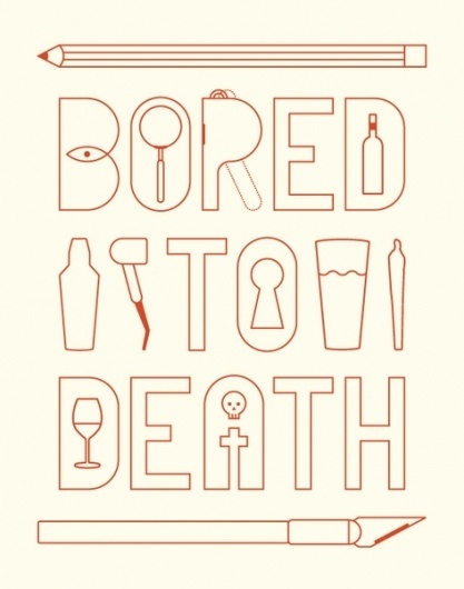 Bored to Death - Trevor Basset #basset #illustration #trevor #typography