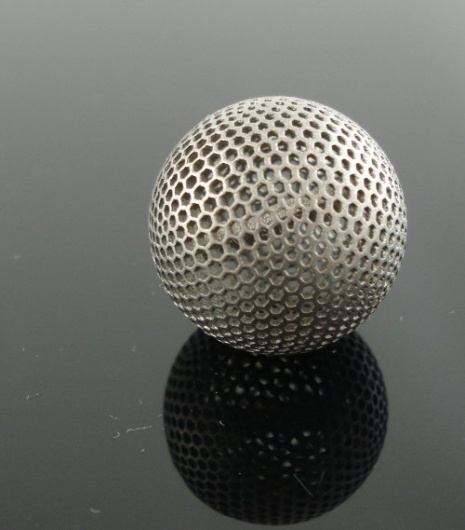 Titanium-3D-printing-by-imaterialise-Titanium-letter-ball.jpg (JPEG Image, 500x569 pixels) #metal #printing #3d #texture