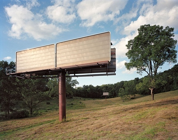 Billboards in a Field Remnants from a Suspended Bypass — Peter Croteau #photo #photography