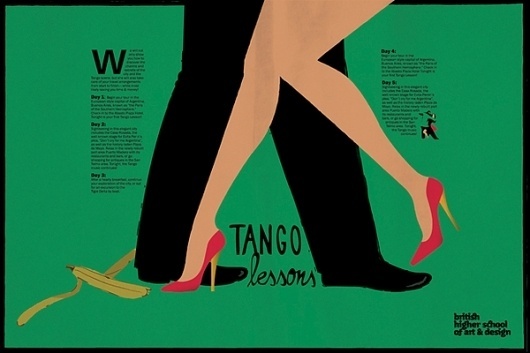 Tango lessons poster on the Behance Network #tango #poster
