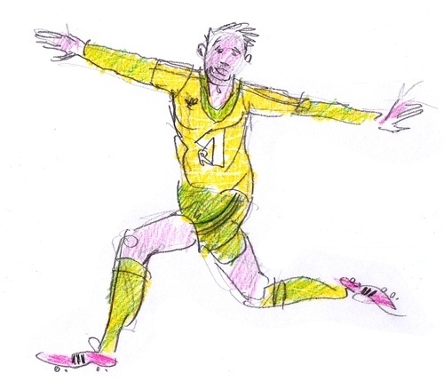 Specialmagazin #illustration #drawing #man #football #soccer #character