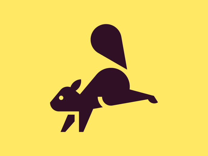 Squirrel Icon Design by Sascha Elmers #icon #icondesign #iconic #iconography #iconset #iconaday #pictogram #picto #symbol #vector #graphicde