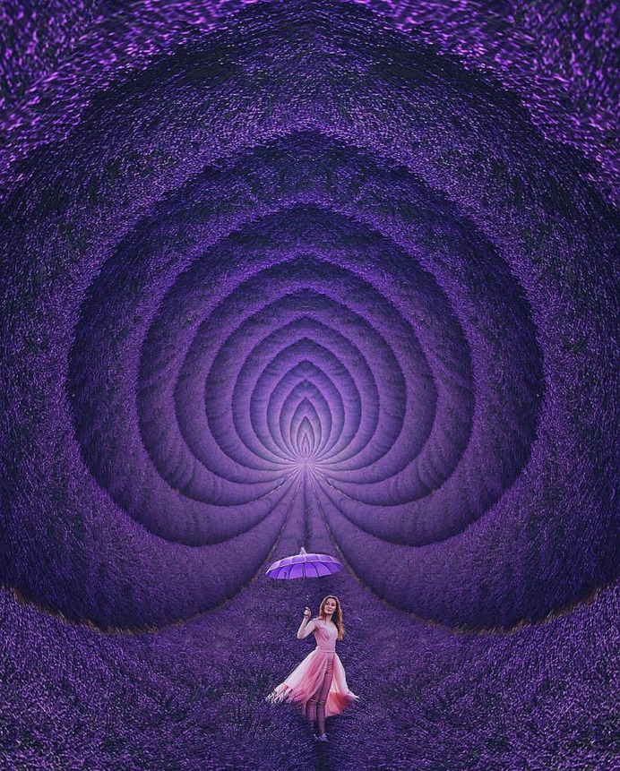 Kristina Makeeva Captures Girls in Dresses Set Against Magical Landscapes