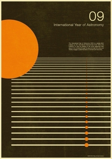 excites | Graphic Designer | Simon C Page #year #print #astronomy #graphic #poster