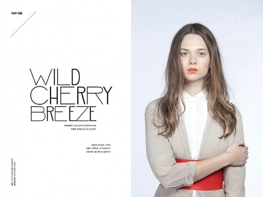 Wild Cherry Breeze | Volt Café | by Volt Magazine #beauty #design #graphic #volt #photography #art #fashion #layout #magazine #typography
