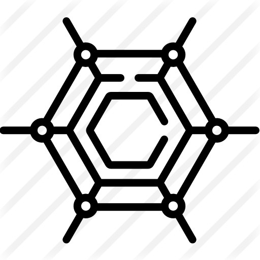 See more icon inspiration related to allotropy, graphene, shapes and symbols, vertex, carbon, electronics and honeycomb on Flaticon.