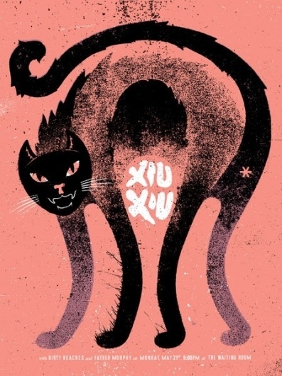 GigPosters.com - Xiu Xiu - Dirty Beaches - Father Murphy #doe #screenprint #xiu #poster #eyed