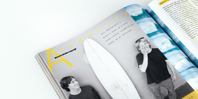 Surfing Magazine Editorial 2012 - Joy Stain #surf #surfing #print #spread #layout #editorial #magazine #typography