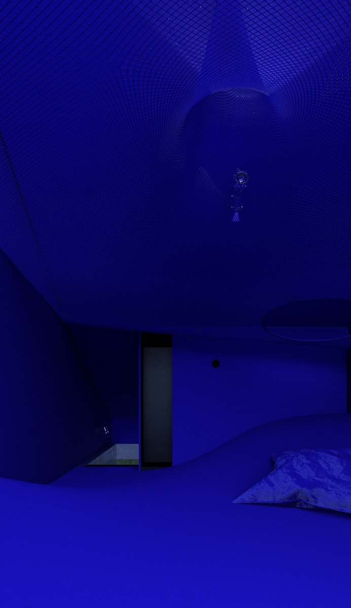 BZF, IH_blackjam, blue interior, #architecture #minimalist #minimal #minimalism #blue