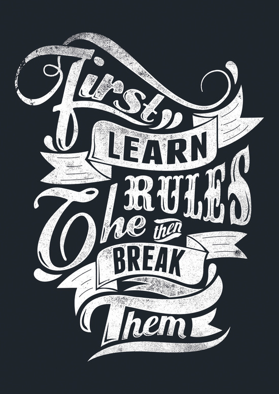 T-shirts design idea #87: Learn the rules by Tshirt-Factory