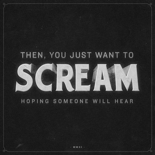 All sizes | Scream | Flickr - Photo Sharing! #typography #vintage #film #classic