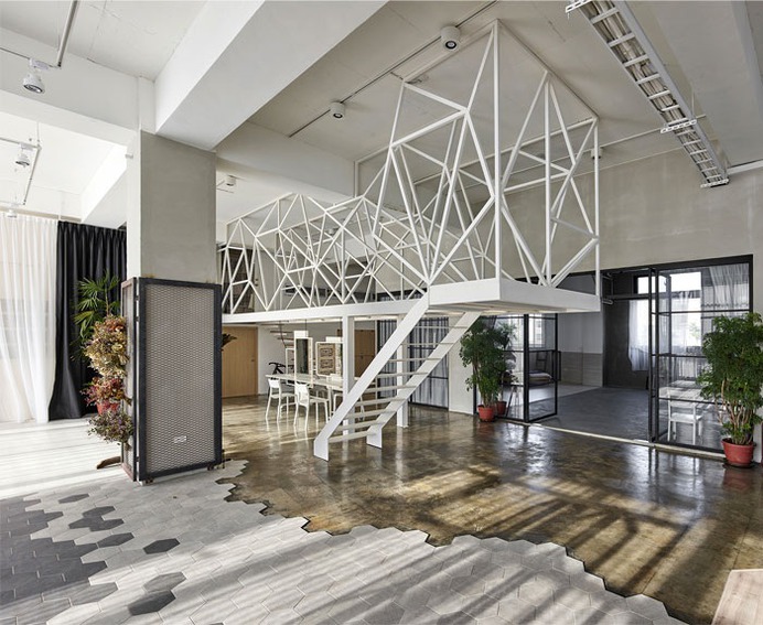 Mu-Mu Photography Studio by Han Yue Interior Design Co. - InteriorZine #stairs #staircase #stairway
