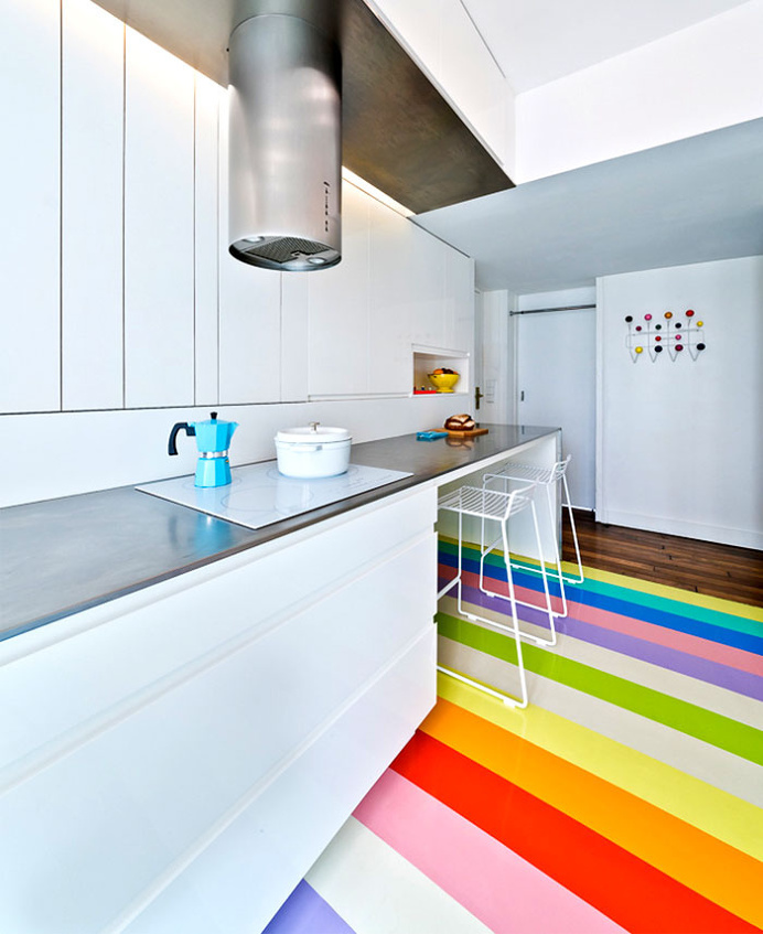 Fashionable Parisian Apartment by SABO Project - #decor, #interior, #homedecor, #furniture, #kitchen