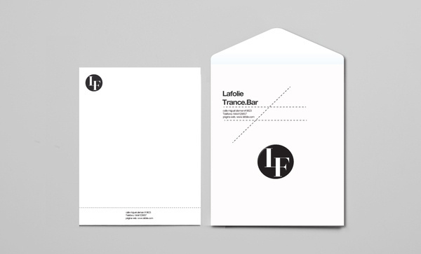 Lafolie Trance Bar. on Behance #branding #stationery