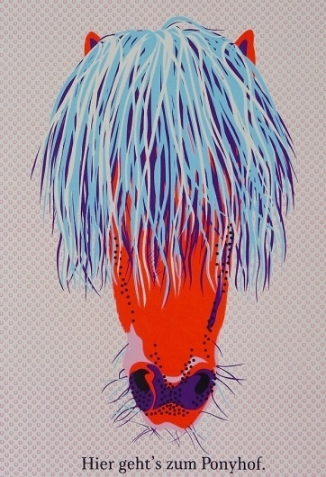 collibri.net #collibri #red #fellerer #print #illustration #marge #pony
