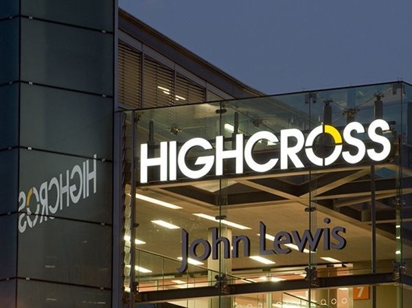 Highcross Leicester We were appointed by Hammerson to design the modern brand identity and create all communications for Leicesters retail p #shopping #marketing #icon #silver #roundul #brand #retail #circle #foil