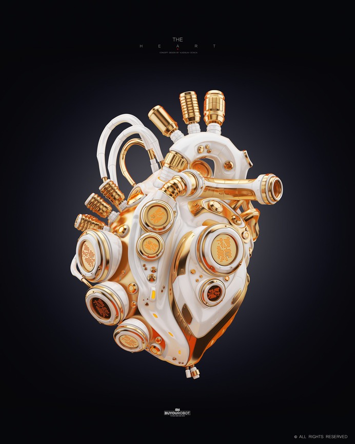 White Gold Heart on Behance