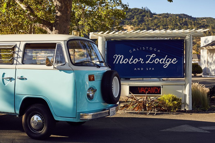 Calistoga Motor Lodge and Spa - Mindsparkle Mag Brand Bureau worked on the branding, visual identity, and graphics for Calistoga Motor Lodge and Spa. #logo #packaging #identity #branding #design #color #photography #graphic #design #gallery #blog #project #mindsparkle #mag #beautiful #portfolio #designer