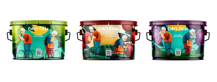 COLOR CARE. ECO paint for children. on Behance