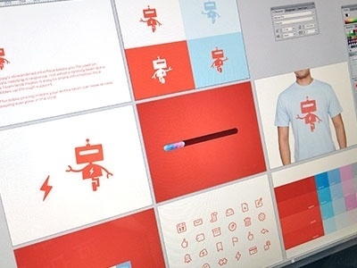 Dribbble - Branding With Bots by Bill S Kenney #robots #logo #design #branding