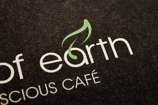 A Touch of Earth Branding on the Behance Network #justin #a #leaf #touch #print #of #earth #cafe #paper #coffee #logo #marimon