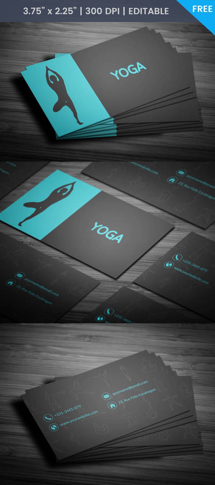 Free Prenatal Yoga Business Card Template