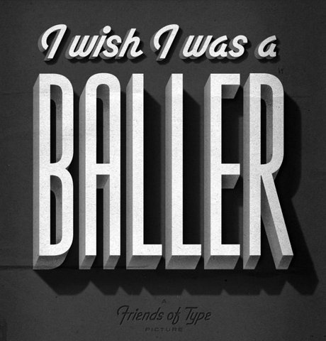 Inspiration | Jordan Lloyd #title #classic #retro #baller #film #typography