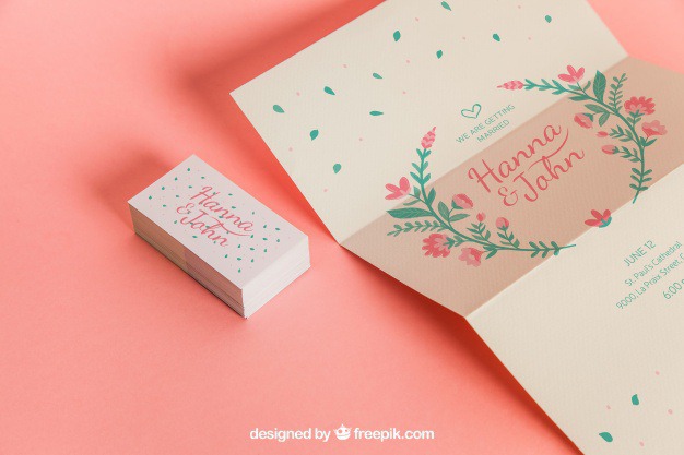 Cute wedding invitation and cards Free Psd. See more inspiration related to Wedding, Mockup, Wedding invitation, Invitation, Love, Template, Paper, Cute, Presentation, Elegant, Mock up, Save the date, Decoration, Cards, Decorative, Date, Marriage, Romantic, Trifold, Engagement, Beautiful, Up, Save, Showcase, Fold, Showroom and Mock on Freepik.