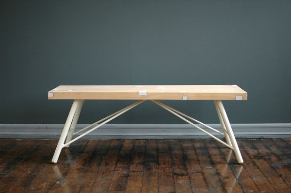 Floor Joist Bench by Whyte #minimalist #design #minimal