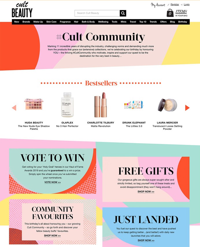 Cult Beauty Patterns - Mindsparkle Mag Cult Beauty Patternsis a project designed by Marta Veludo for Cult Beauty Birthday Campaign. #logo #packaging #identity #branding #design #color #photography #graphic #design #gallery #blog #project #mindsparkle #mag #beautiful #portfolio #designer