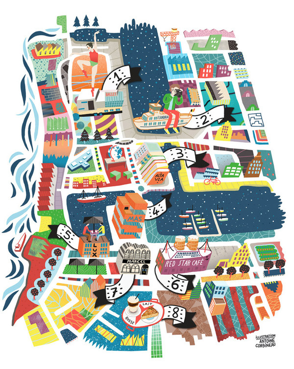 Brussel Airlines monthly maps new! • Antoine Corbineau • #illustration