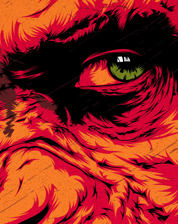 Dawn Of The Planet Of The Apes on Behance #dawn #apes #vector #of #ceasar #ape #the #eye #illustration #film #planet