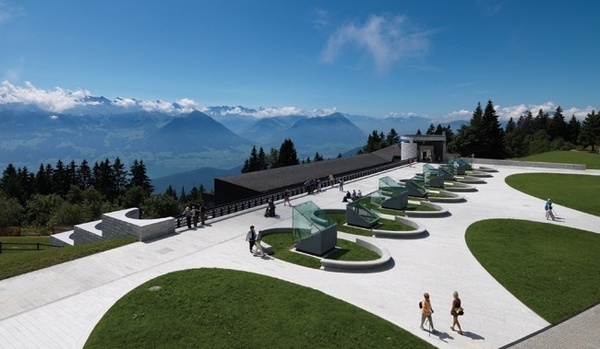 Mineralbad spa Rigi Kaltbad, Mario Botta, architecture, LTVs, Lancia TrendVisions #architecture