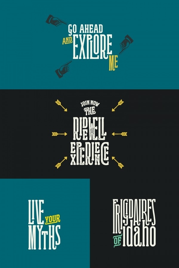 The Ridewell Typeface by Kostas Bartsokas #font #retro #typeface #vintage #typography