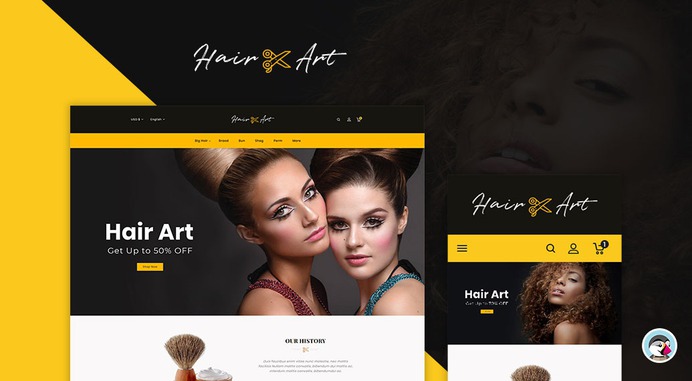 #Hair #Barber & #Therapy Store - #Prestashop #Responsive #Theme | #TemplateTrip #eCommerce #Website #Template