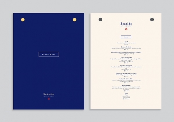 Sorbet #branding #menu #sorbet #sea #logo #anchor #nautical