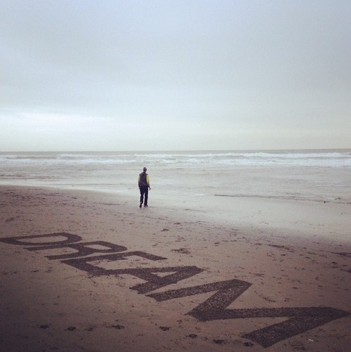 Beach Lettering By Wandering Stan #lettering #dream #sand #type #beach #typography