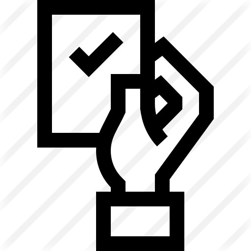 See more icon inspiration related to hands and gestures, elections, votes, voting, vote, election, checked, paper and check on Flaticon.