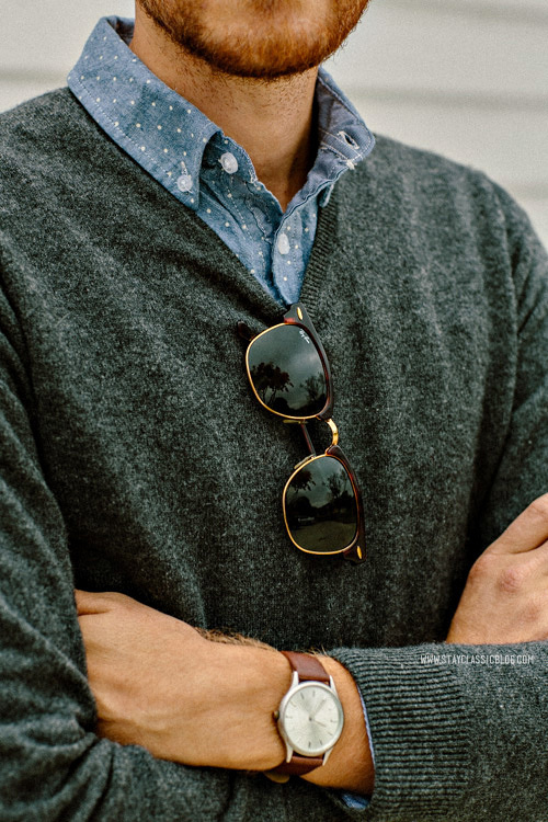 November 15, 2013.Sweater: 100% Cashmere Uniqlo $19 (Buffalo Exchange) (similar)Shirt:Â Forever 21Â $24 (similar)Jeans:Â American Eagl #stayclassic #menswear