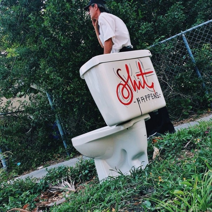 Shit Happens! #TheStreetofLife #lettering #Miami #design