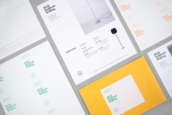 Project Projects — Rich Brilliant Willing identity #grphic #identity #design
