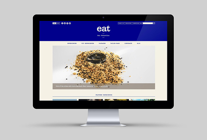 Eat San Sebastian by We are Rifle #brand design #web design #website